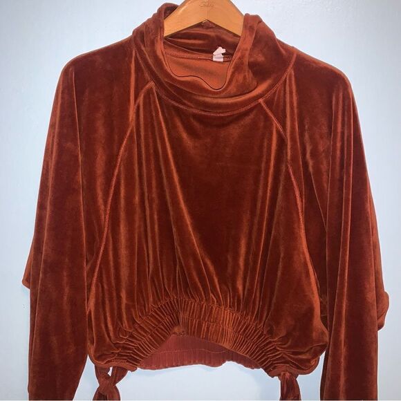 Anthropologie Daily Practice Velvet Pullover Small - Picture 3 of 5